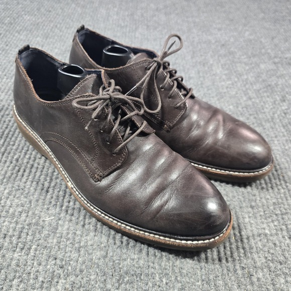 Cole Haan Oxford Shoes Mens Size 10.5 M Brown Leather Grand OS Lace Up C30692 - Picture 1 of 15